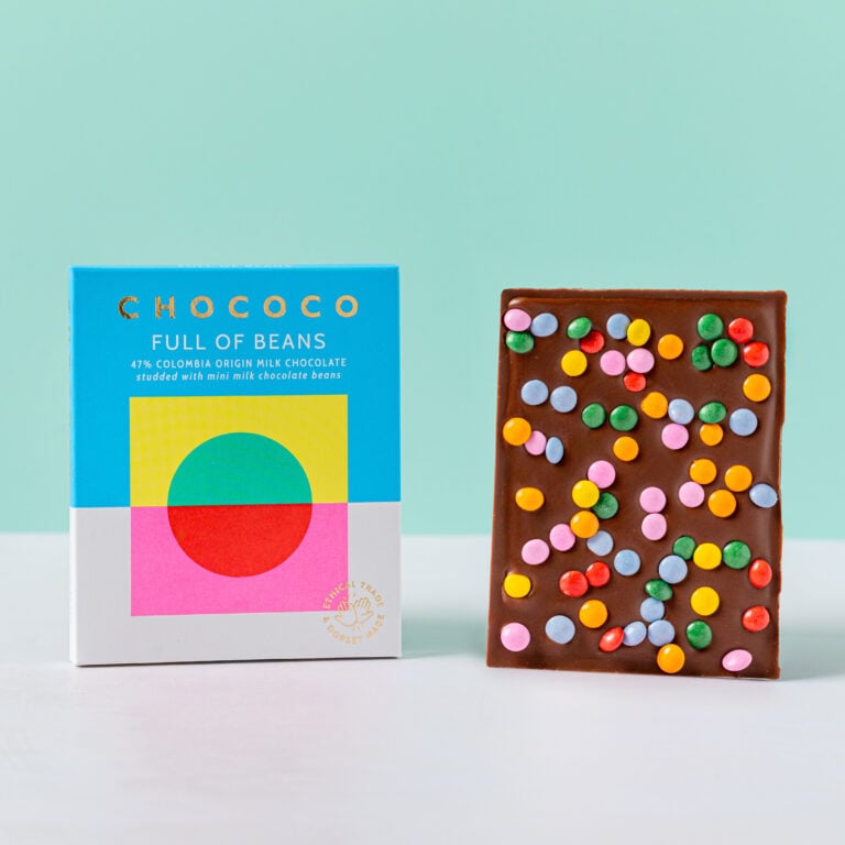 Full of Beans 47 Milk Chocolate Bar with mini chocolate beans The