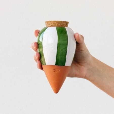 Pepin Olla – Green and White Stripes