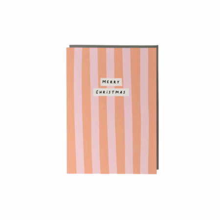 Merry Christmas Stripes Card