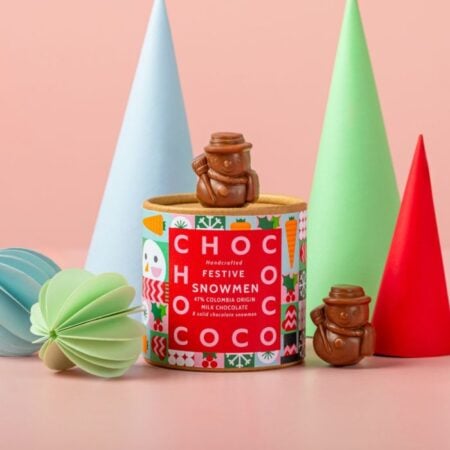 Chococo Milk Chocolate Festive Snowmen Tube