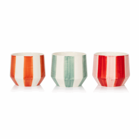 Stripy Houseplant Pot