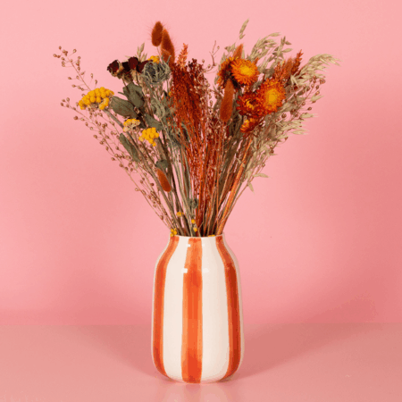 Orange Wildflower Dried Bouquet – Large